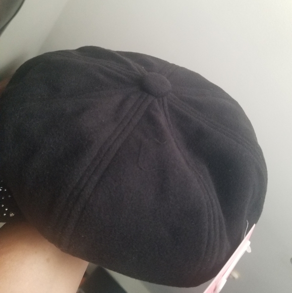 JUICY COUTURE NEWSBOYS BLING HAT NWT !!! BLACK - Picture 4 of 9